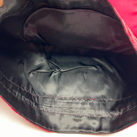 Hot Pink Storage Dust Bag 12"x14" Embroidered Stilleto Heels Drawstring Closure - Picture 4 of 6